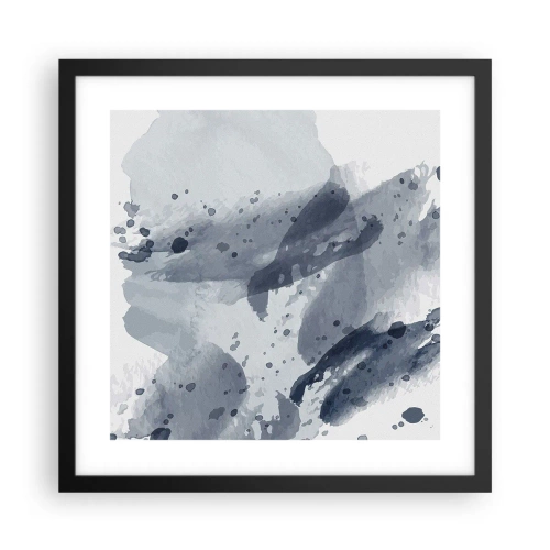 Poszter fehér keretben - A víz természetének tanulmánya  - 40x40 cm