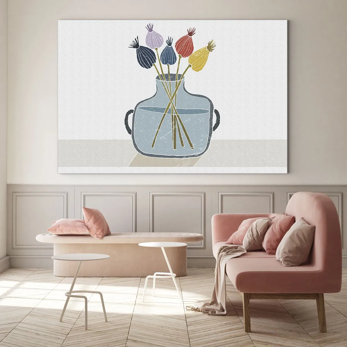 Üveg kép - Mint egy mákszem - 100x70 cm