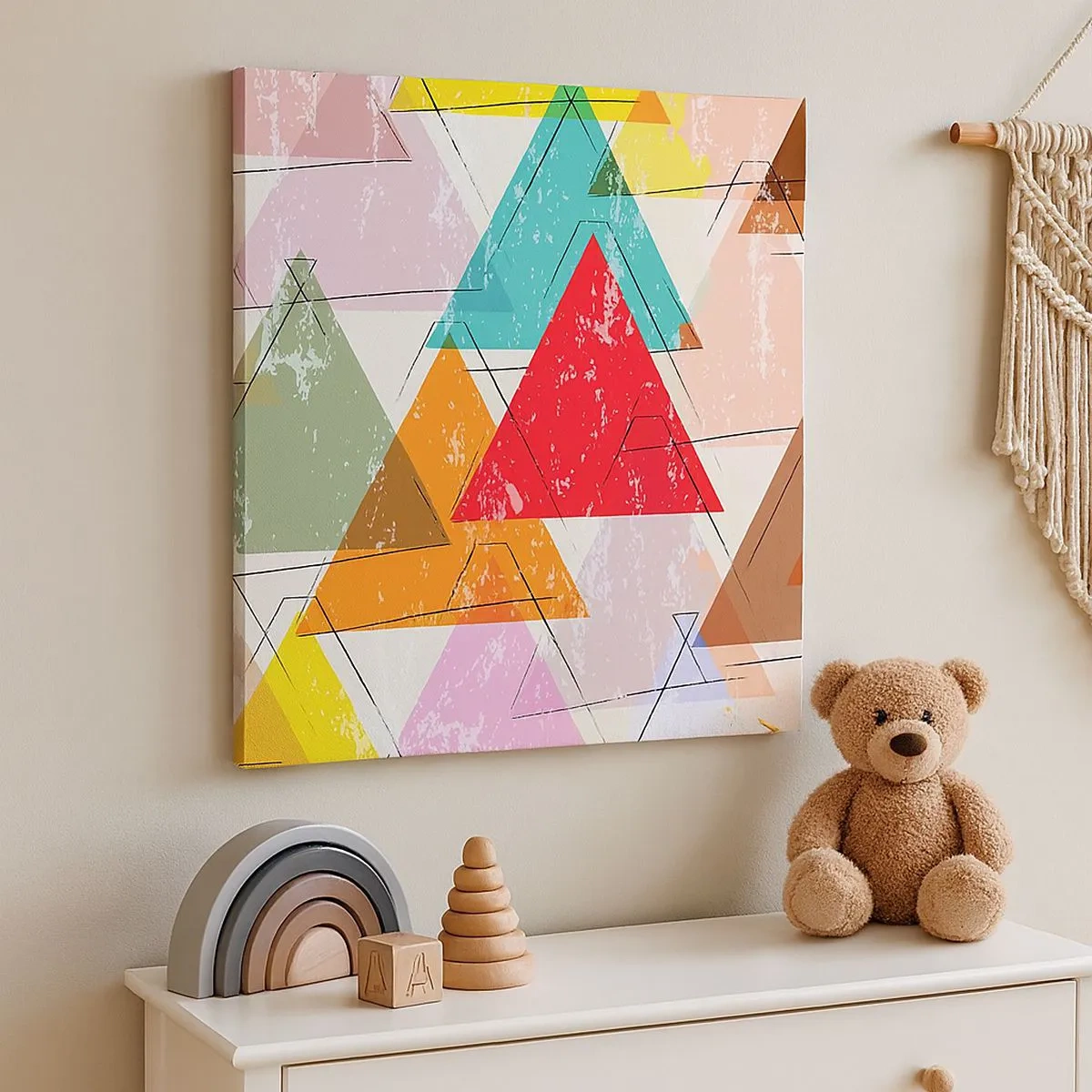 Vászonkép - Három-három - 30x30 cm