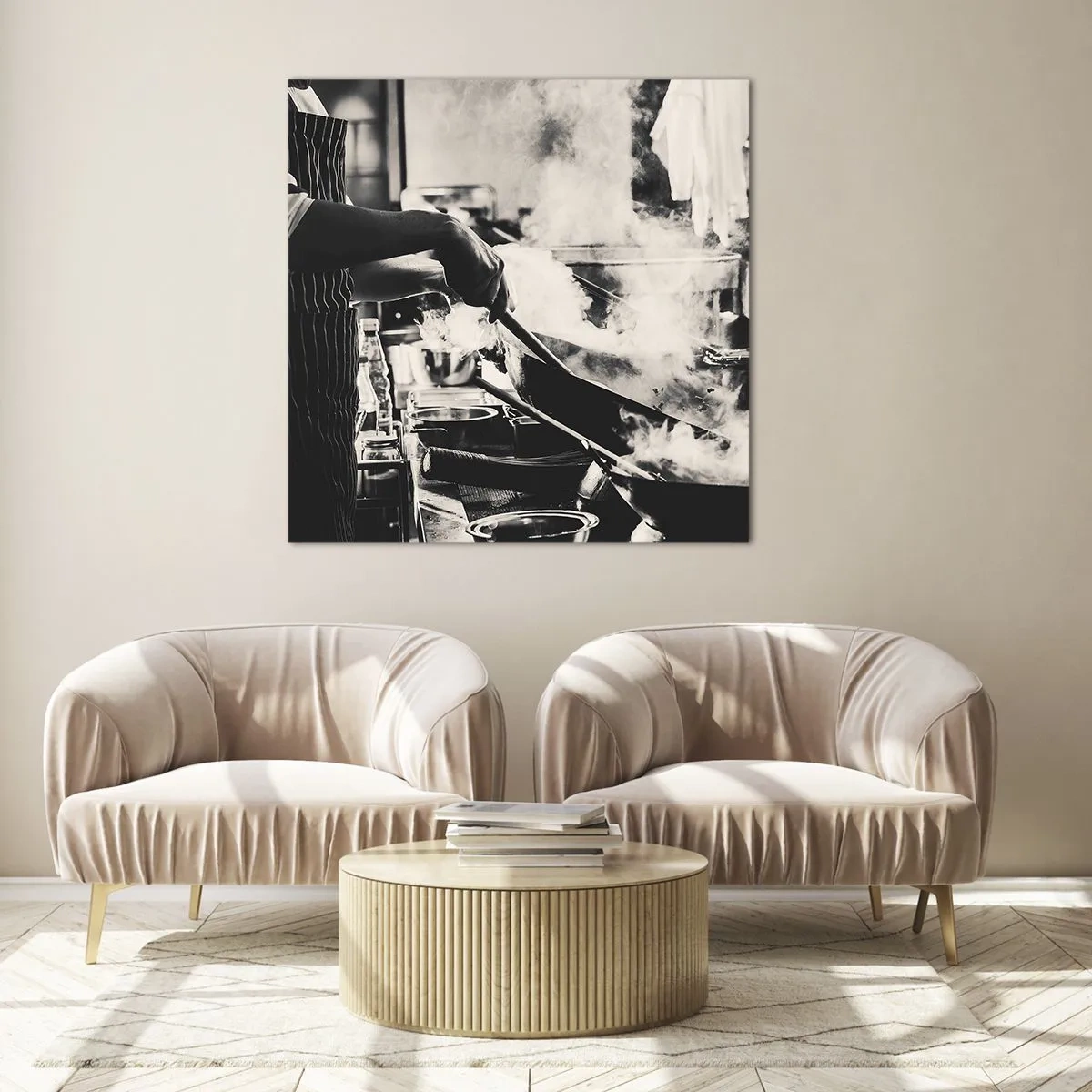 Üveg kép - Az ízek alkímiája - 50x50 cm