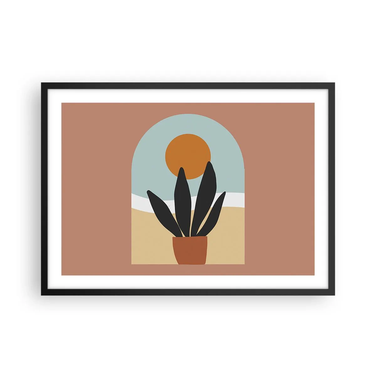 Poszter fehér keretben - Kis örömök - 70x50 cm