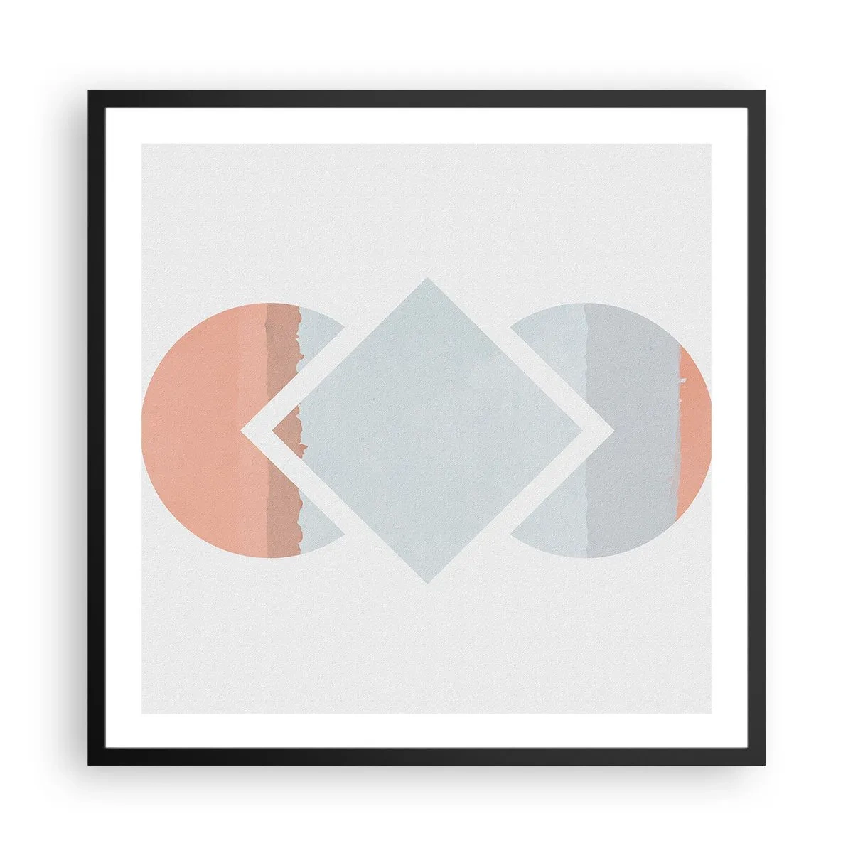 Poszter fehér keretben - A helyzet egyértelmű - 60x60 cm