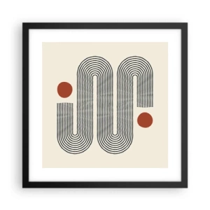 Poszter fehér keretben - Elejétől végéig - 40x40 cm