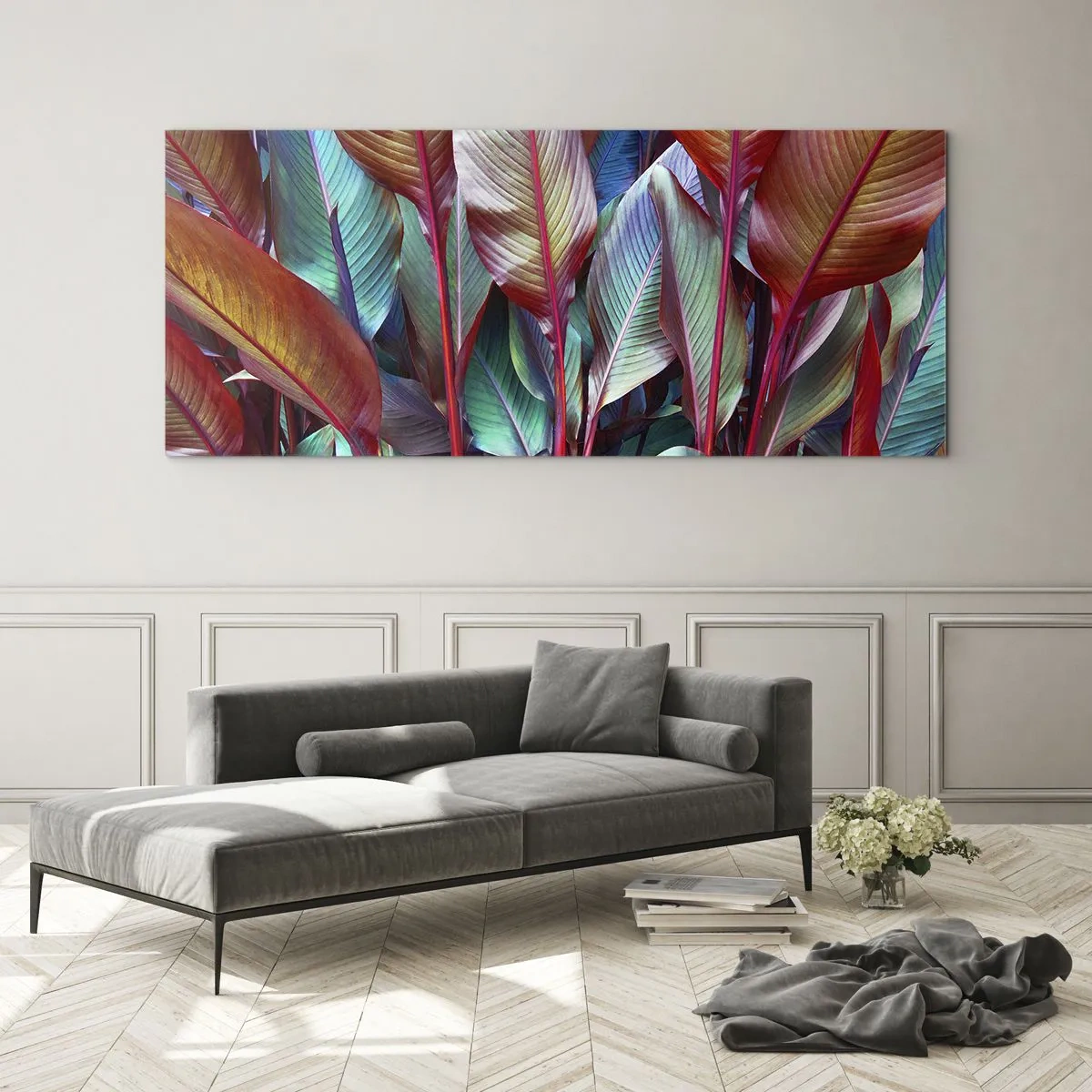 Üveg kép - Egy színes sűrű - 100x40 cm