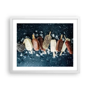 Poszter fekete keretben - A forró nyár íze - 50x40 cm