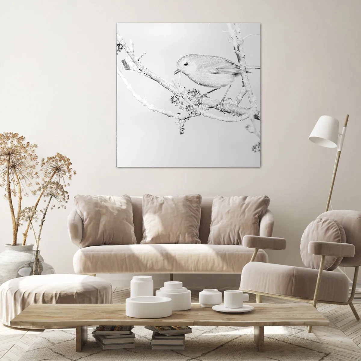 Vászonkép - Téli reggel - 70x70 cm