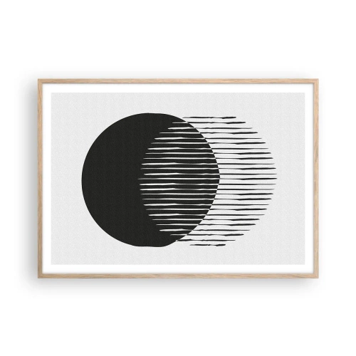 Poszter világos tölgy keretben - Az alteregója - 100x70 cm