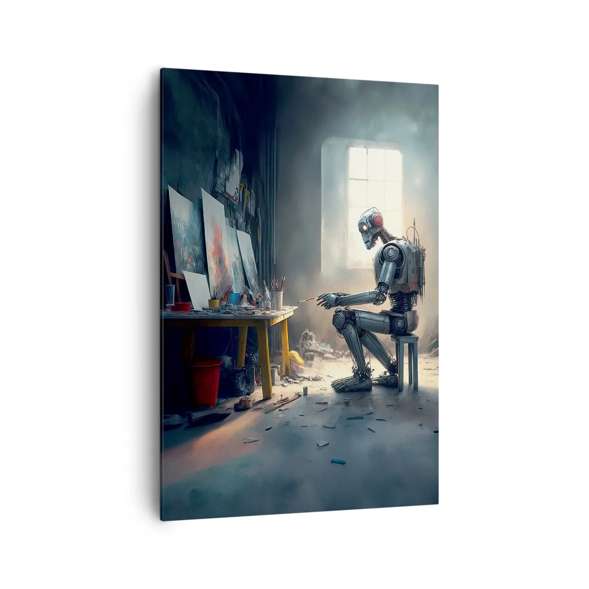 Vászonkép - Az alkotás aktusa - 70x100 cm