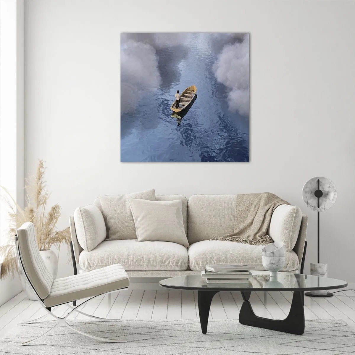 Üveg kép - Az élet - az utazás - az ismeretlen - 70x70 cm