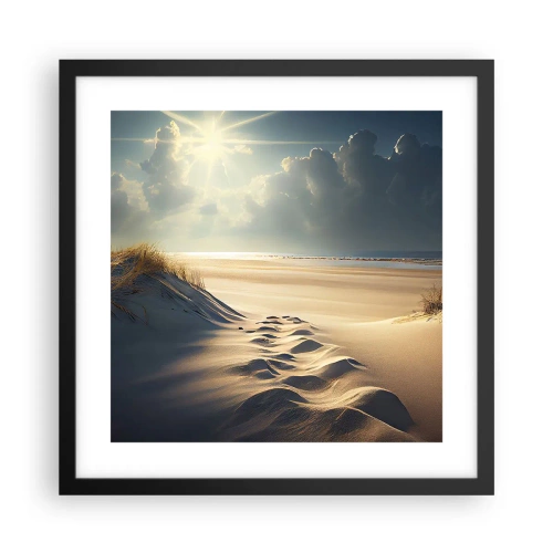 Poszter fehér keretben - Megnyugtató táj - 40x40 cm