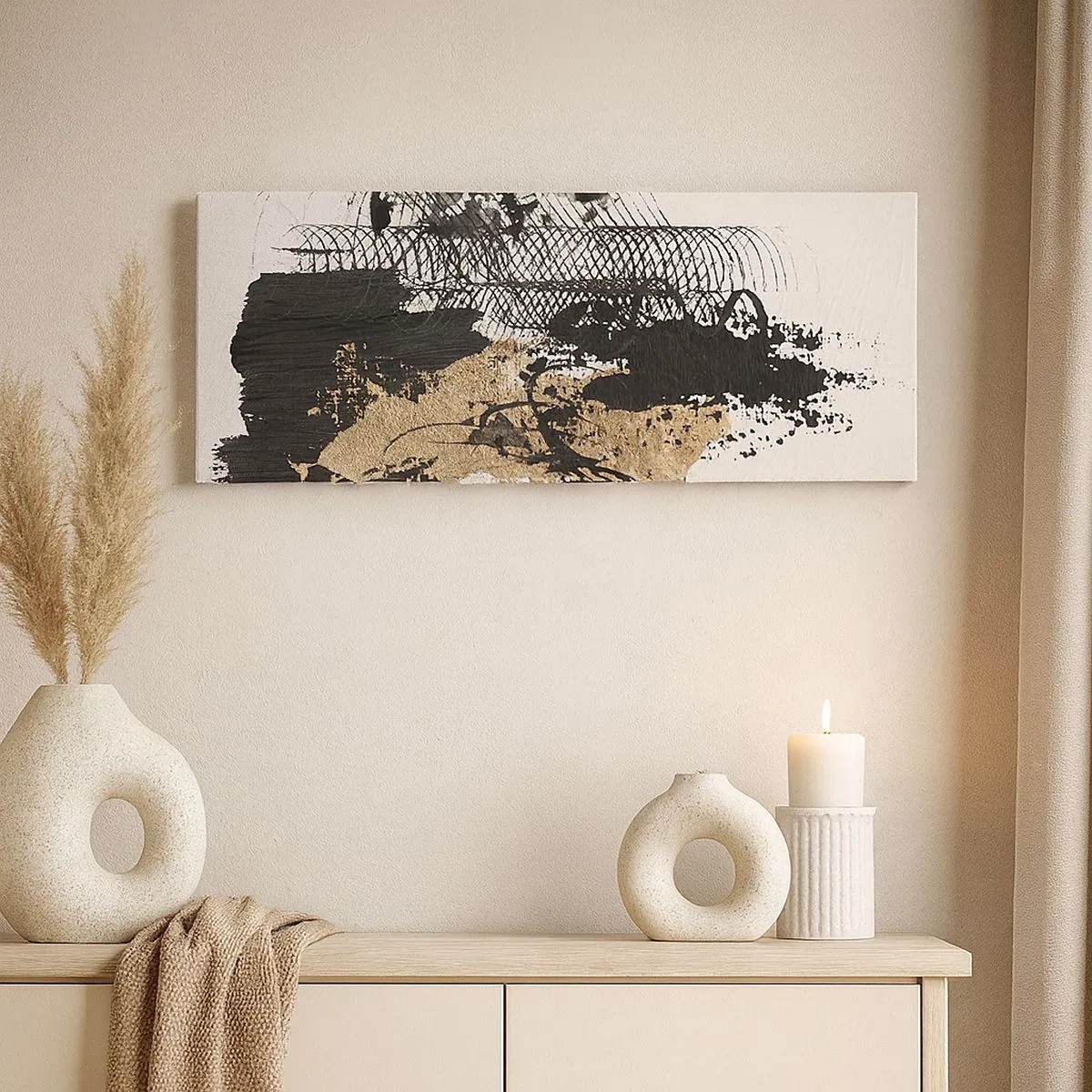 Vászonkép - Szenvedélyes kompozíció - 100x40 cm