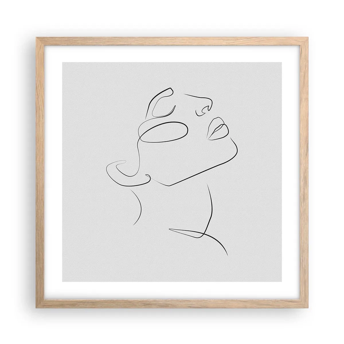 Poszter világos tölgy keretben - Az álmok fordulatai - 50x50 cm