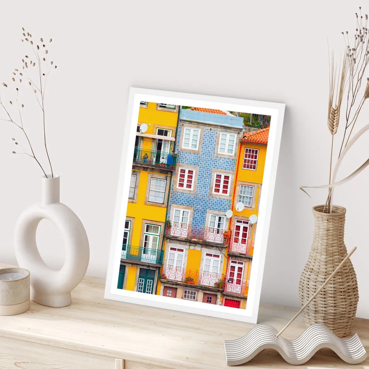Poszter fekete keretben - Az óváros színei - 70x100 cm