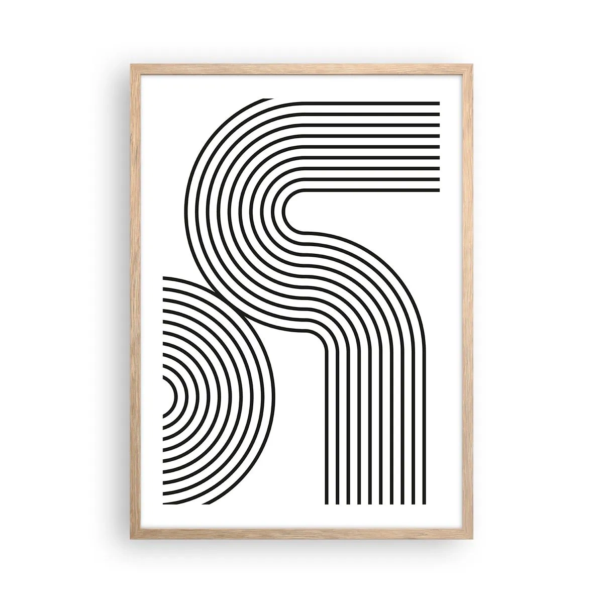 Poszter világos tölgy keretben - Egy ívben - 50x70 cm