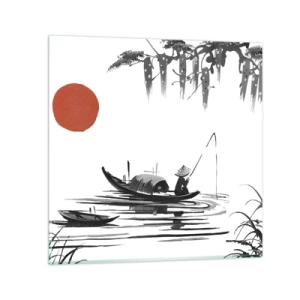 Üveg kép - Ázsiai délután - 50x50 cm