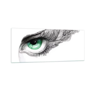 Üveg kép - Gyönyörű és támadásra kész - 100x40 cm