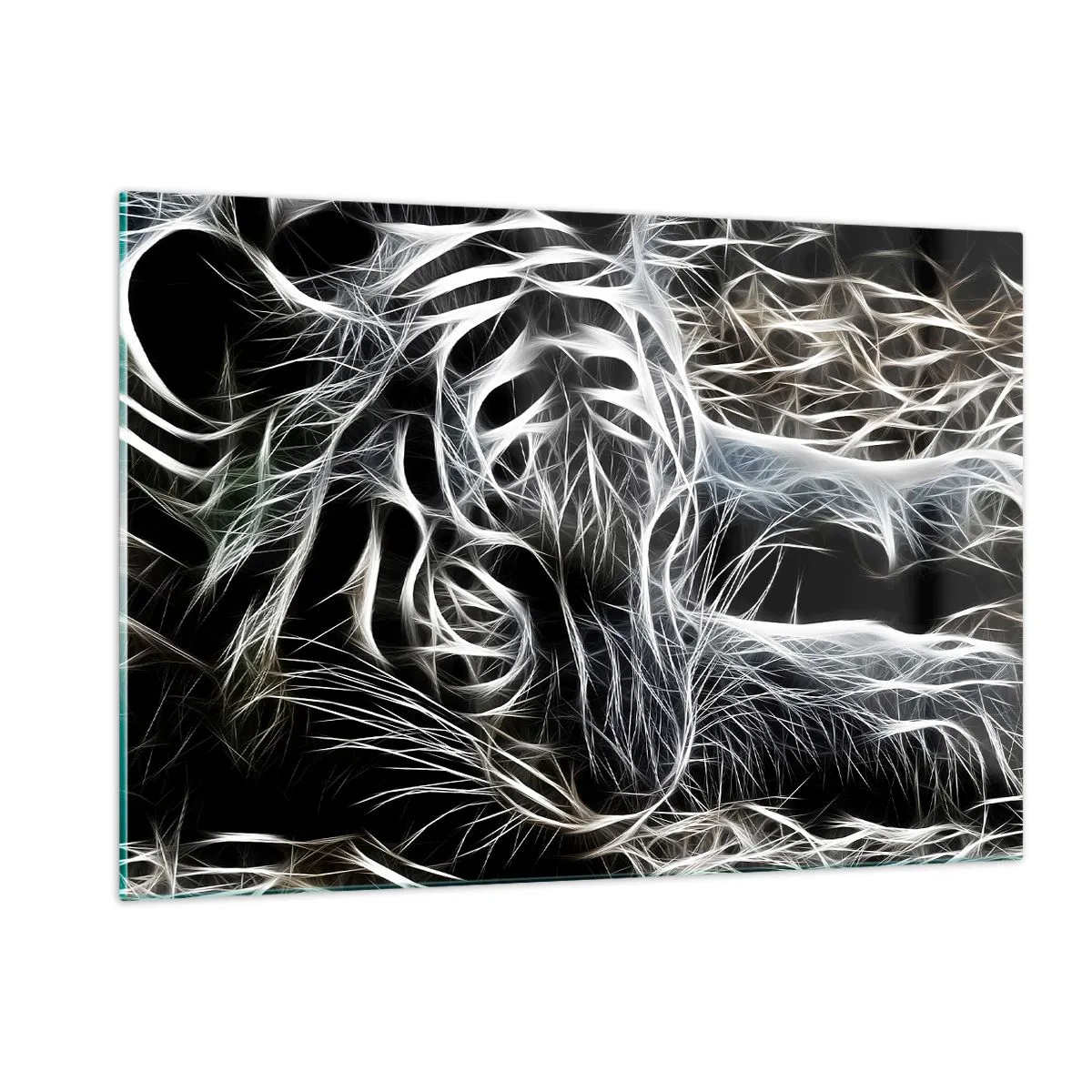 Üveg kép - Tanulmány a macska könnyedségéről - 120x80 cm