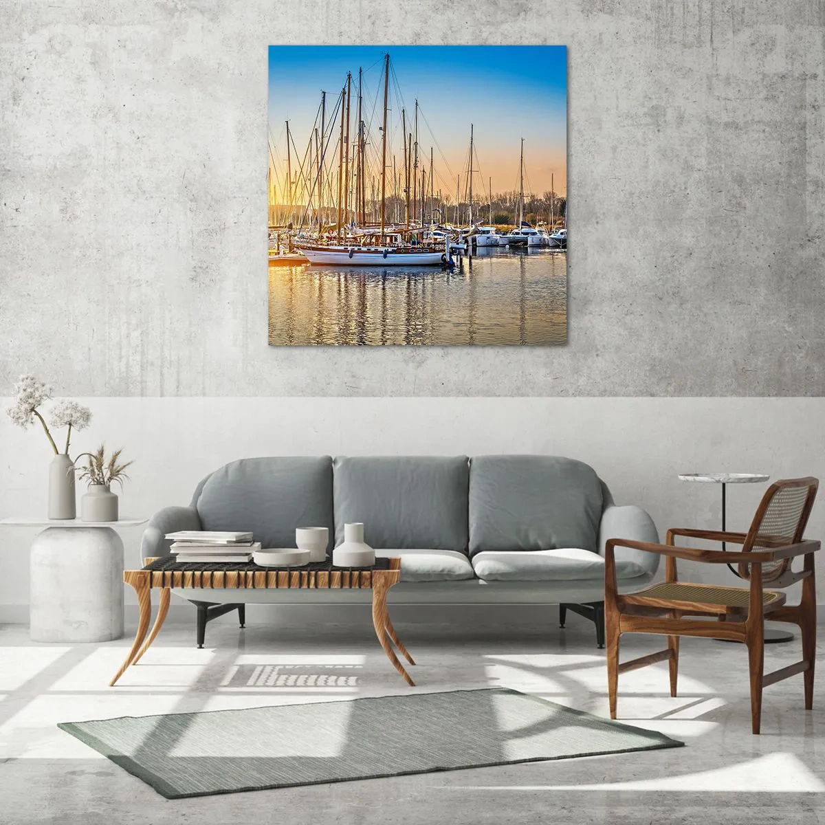 Üveg kép - A szél is kell aludjon - 70x70 cm