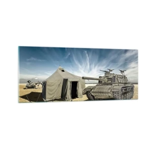 Üveg kép - Katonai álom - 100x40 cm