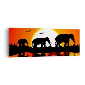 Vászonkép - Este pedig egy kis italra - 140x50 cm