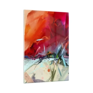 Üveg kép - Fények és színek robbanása - 80x120 cm