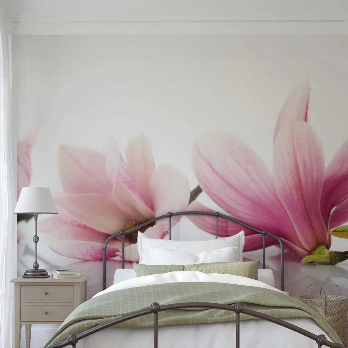 Fotótapéta Standard Eco - Gyengéd, mint a tavaszi szellő - Virág, Magnólia, Természet - 250x175 cm
