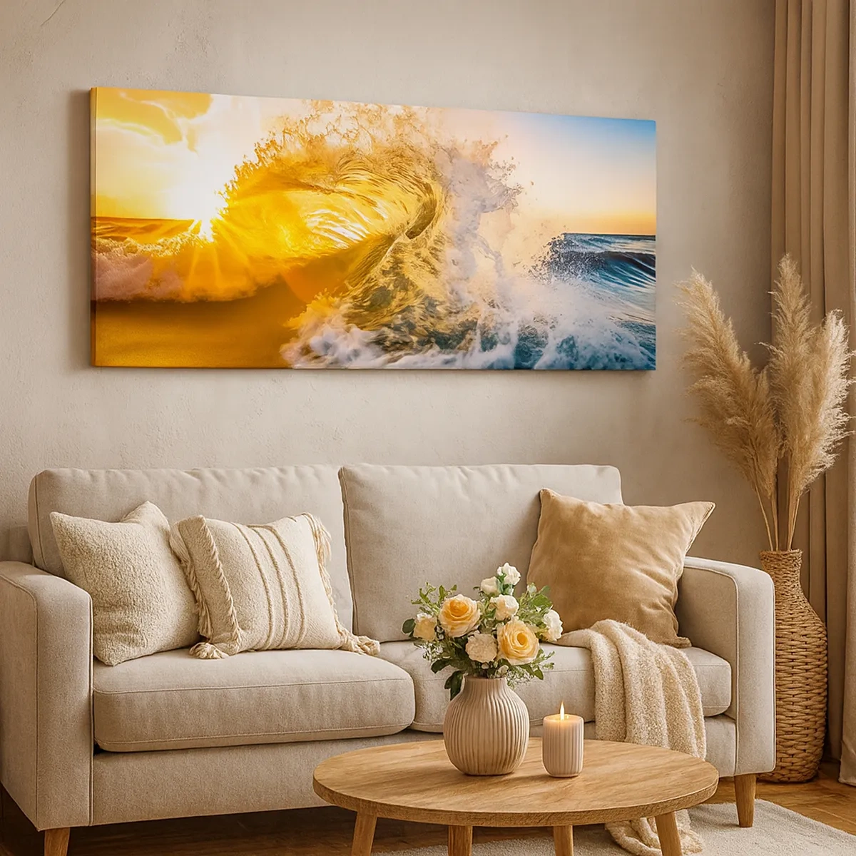 Vászonkép - Játék a homokban - 30x30 cm