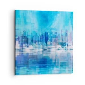 Vászonkép - Kékbe merült - 70x70 cm