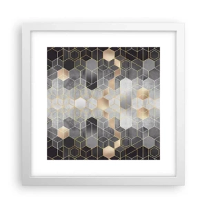 Poszter fekete keretben - Gyémánt kompozíció - 30x30 cm