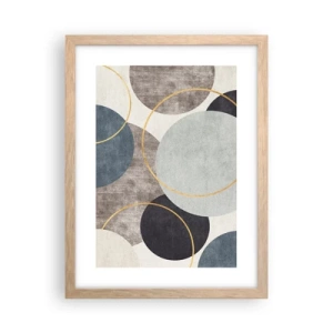 Poszter világos tölgy keretben - Kerékről kerékre - 30x40 cm