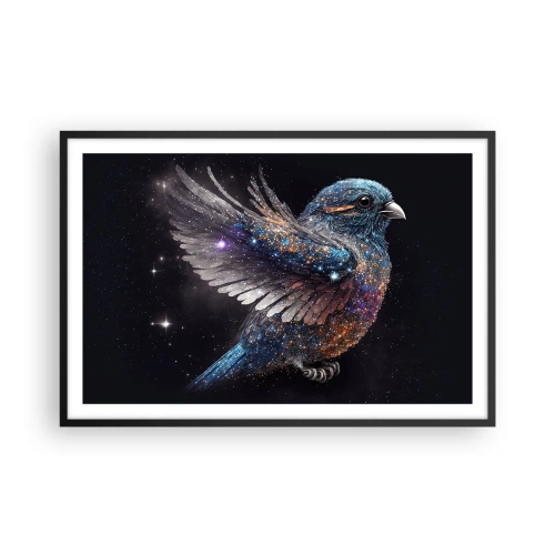 Poszter fehér keretben - Gyémánt veréb - 91x61 cm