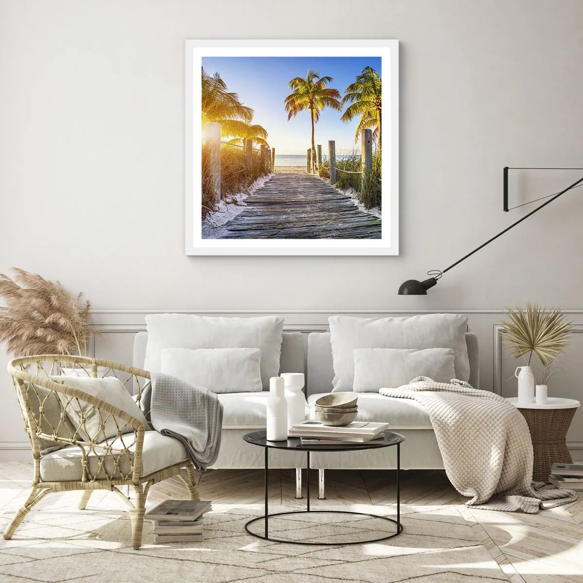 Poszter fekete keretben - Egyenesen a paradicsomba - 40x40 cm