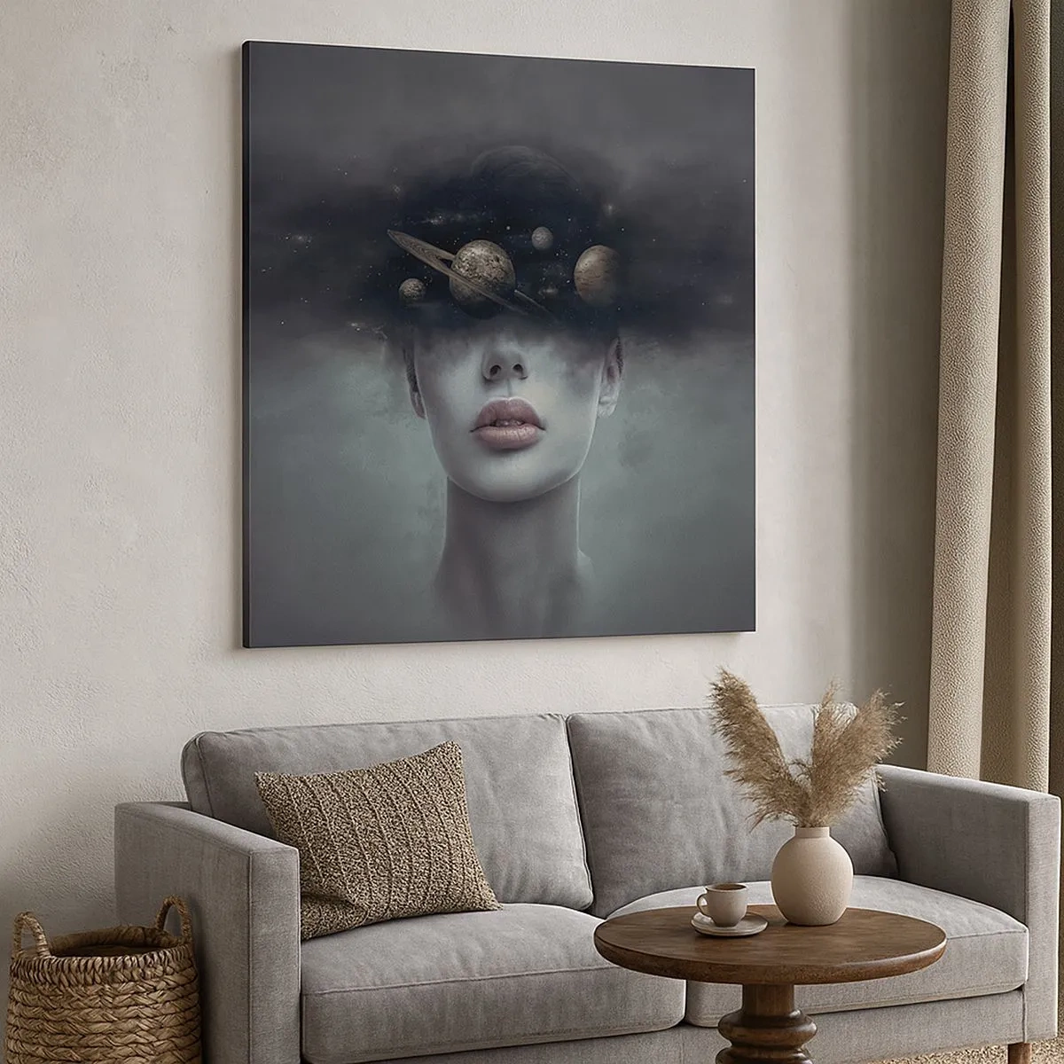 Vászonkép - És a bolygók megvadulnak... - 30x30 cm