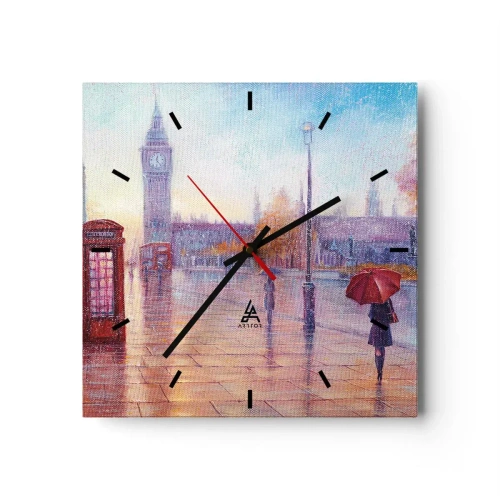 Falióra, Óra - Őszi nap Londonban - 30x30 cm