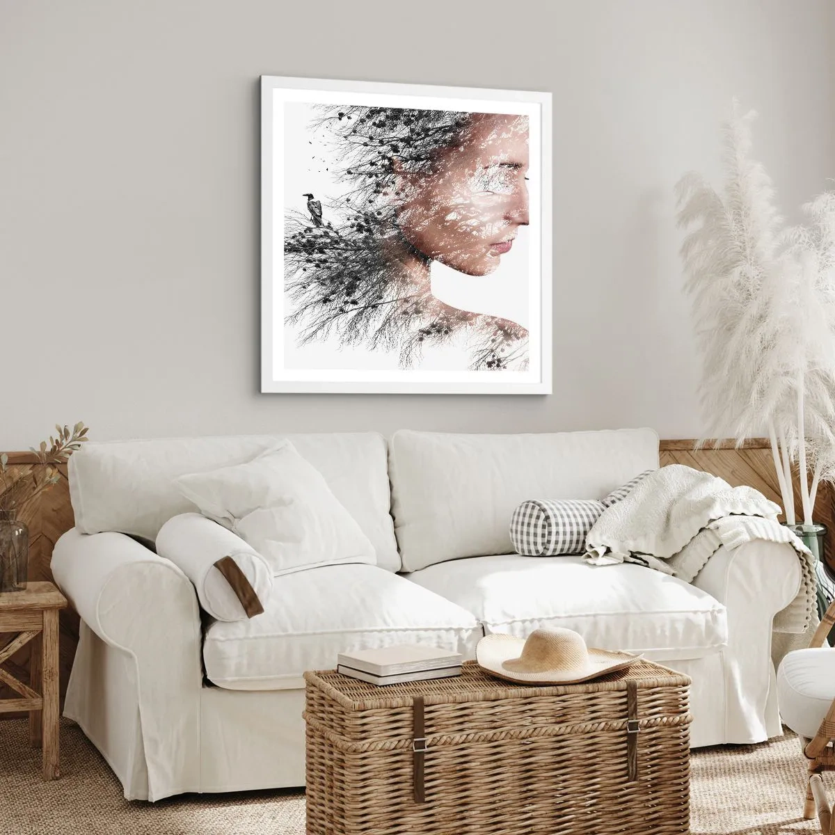 Poszter fekete keretben - Az erdő szelleme - 60x60 cm