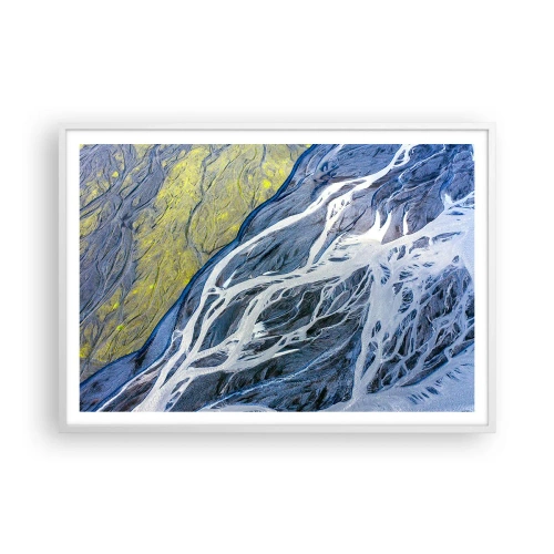 Poszter fekete keretben - A természet barlangrajzai - 100x70 cm