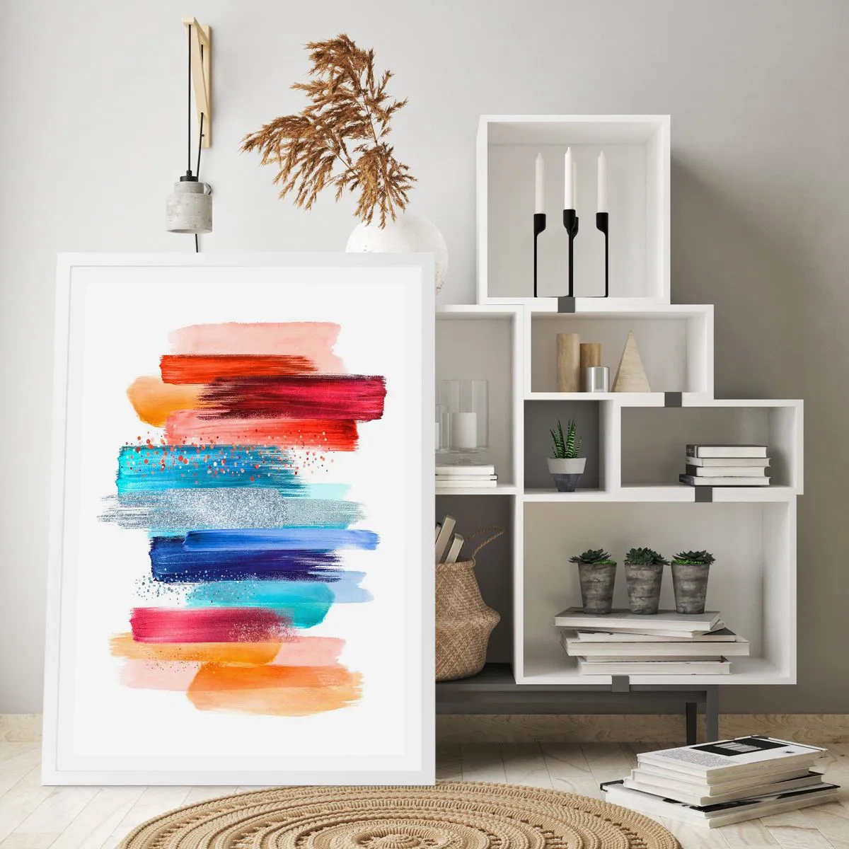 Poszter fekete keretben - Fel és le - 70x100 cm