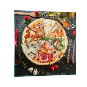 Üveg kép - Ízek palettája - 40x40 cm