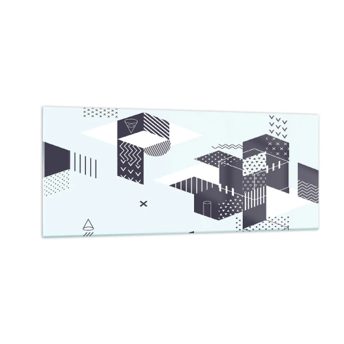 Üveg kép - Lélekben a matematika - 100x40 cm