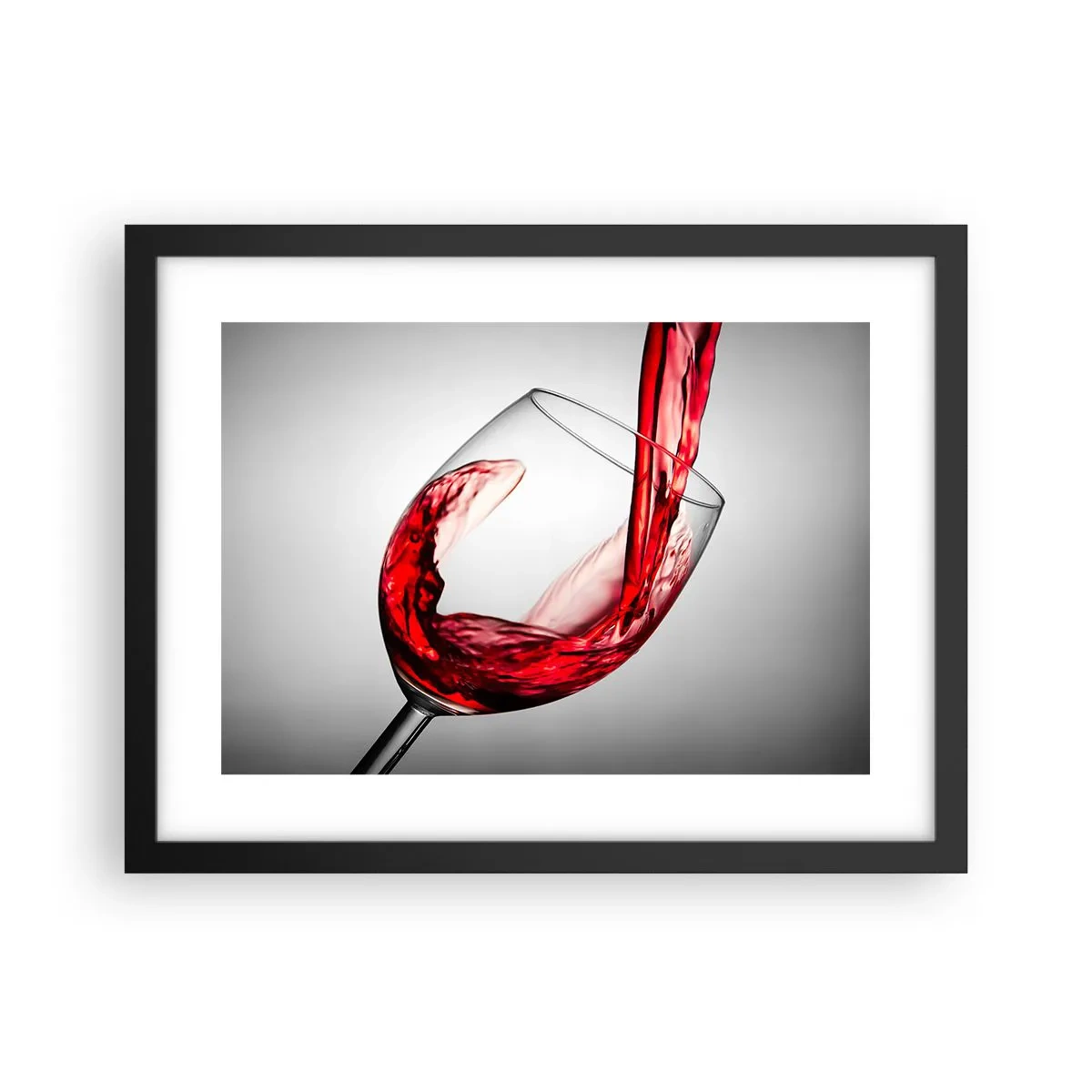 Poszter fehér keretben - Szín - mozgás - hang - 40x30 cm