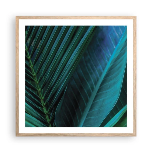 Poszter világos tölgy keretben - A zöld anatómiája - 60x60 cm