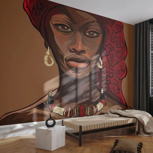Fotótapéta Premium Sand - Ébenfa Vénusz - Nő, Afrika, Kultúra - 400x280 cm