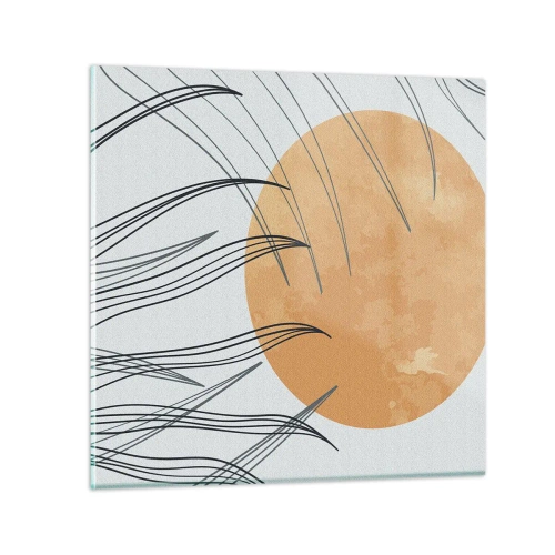 Üveg kép - Mindig a nap felé - 30x30 cm