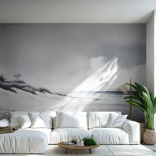 Öntapadós Fotótapéta Deluxe Sticker - Mindig együtt - Dűnék, Strand, óceán - 350x256 cm