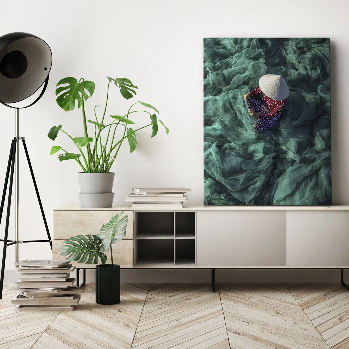 Vászonkép - A hálók tengerében - 50x70 cm