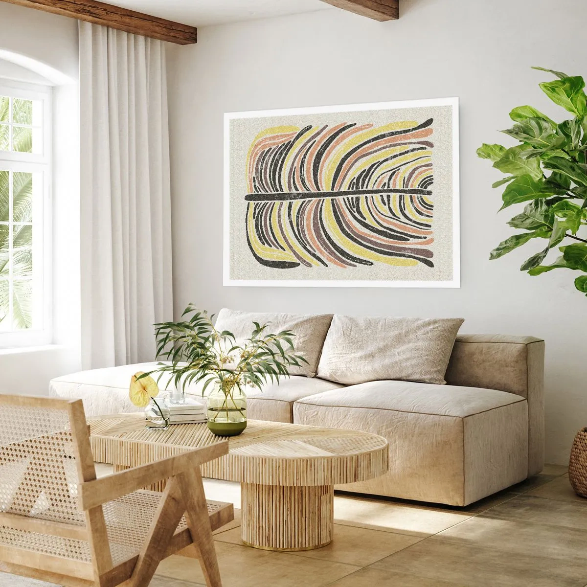 Poszter - Élénk absztrakció - 100x70 cm