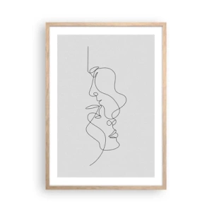 Poszter világos tölgy keretben - Gyászos sóvárgás - 50x70 cm