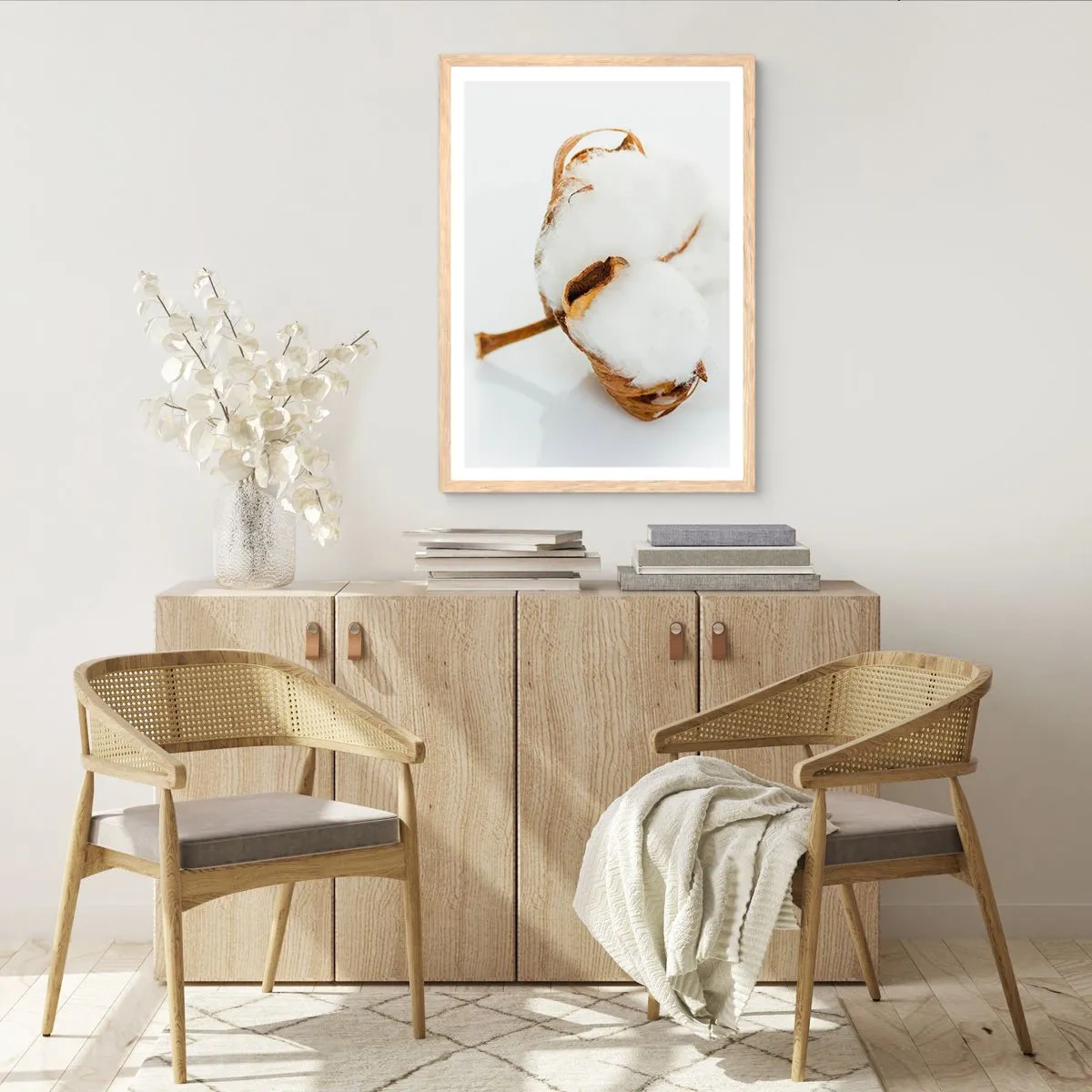 Poszter világos tölgy keretben - Lágy természetű - 61x91 cm