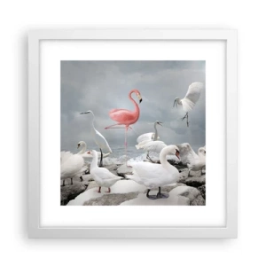 Poszter fekete keretben - Hogy kerültem ide? - 30x30 cm