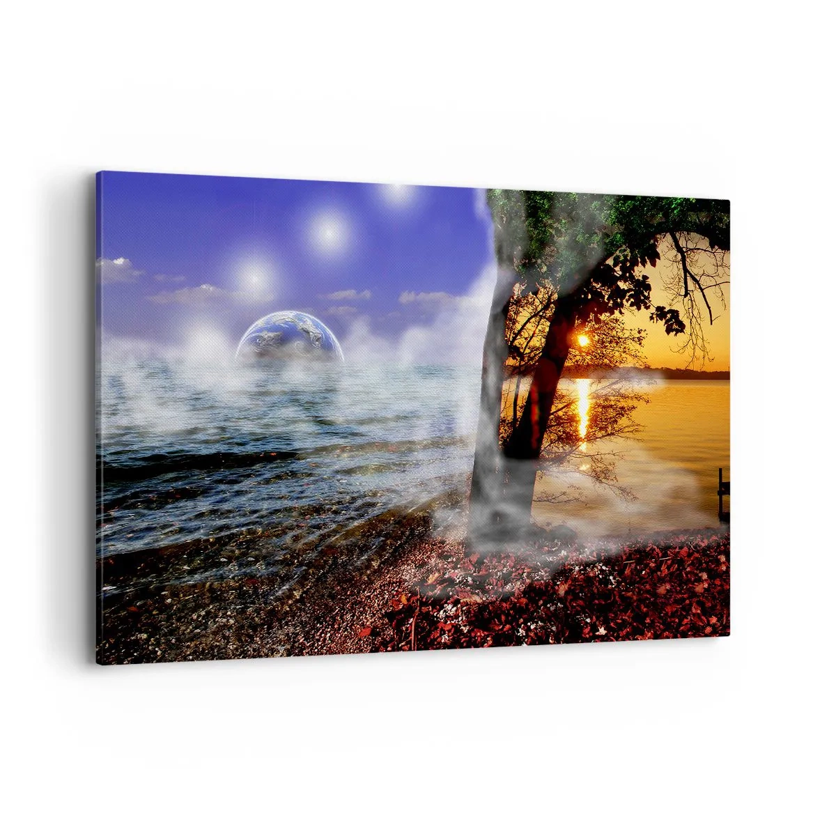 Vászonkép - Szürreális táj - a természet egysége - 120x80 cm